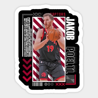 Jakob Poeltl Paper Poster Version 10 Sticker